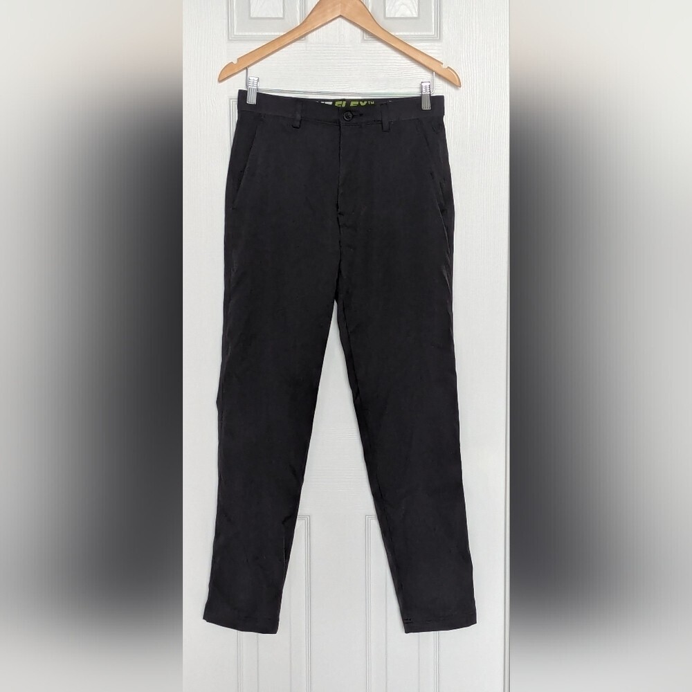 Haggar Men's (Size Small) Active Flex Waist Charcoal Grey/Gray Tech Pants